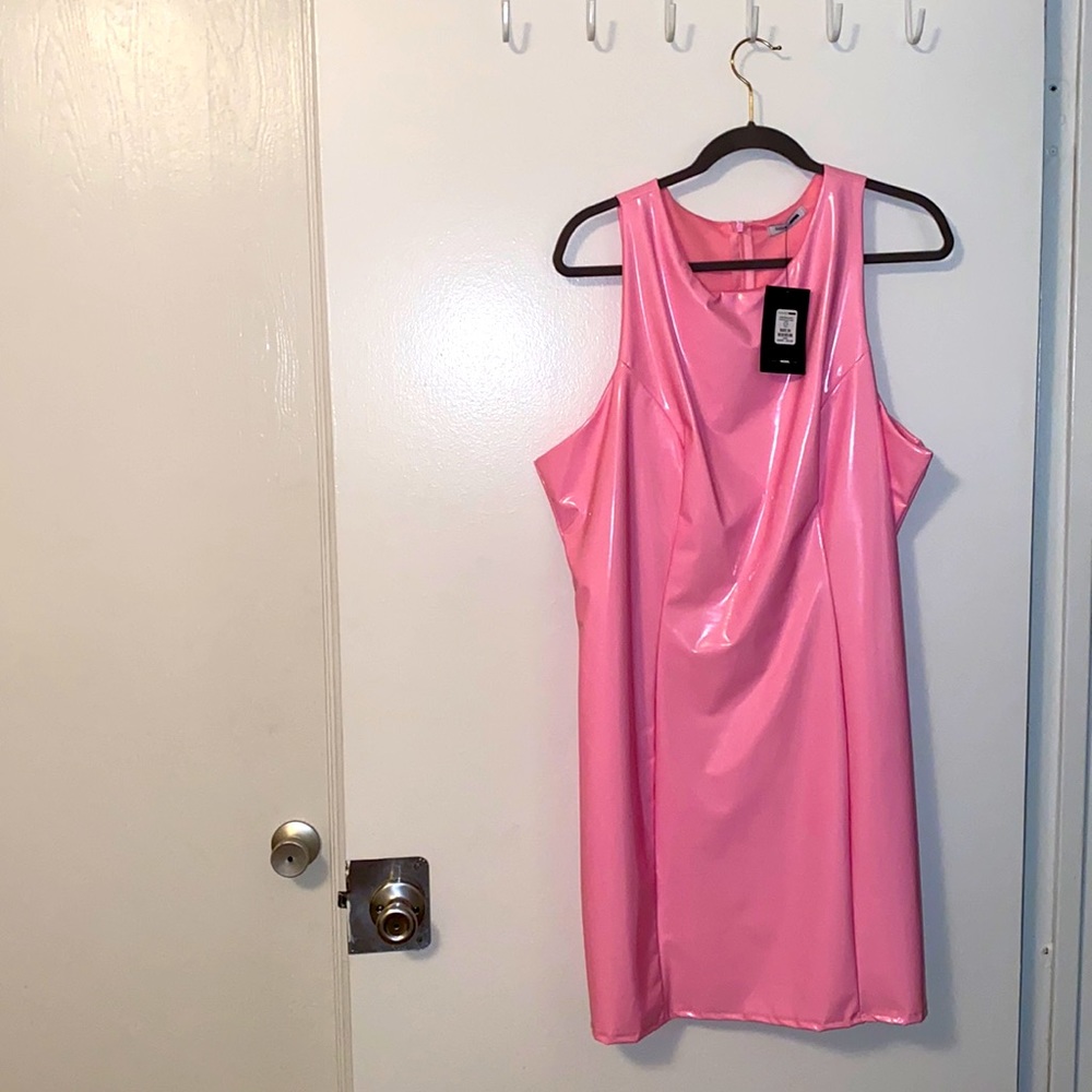 Baby Pink Latex Dress